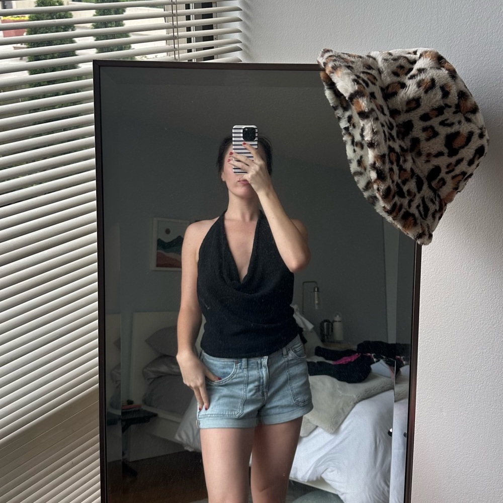UO Knit Black Halter Top
